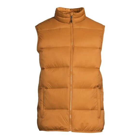 Swiss Tech Mens Puffer Vest Performance Gear Size S,M, L, XL, 2XL, 3XL Brown Zip - Picture 8 of 10